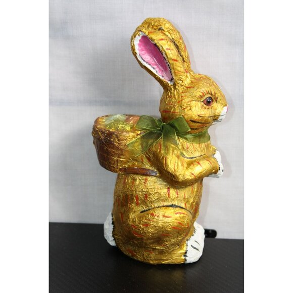 Easter Faux Foil Bunny Rabbit Tabletop Decor